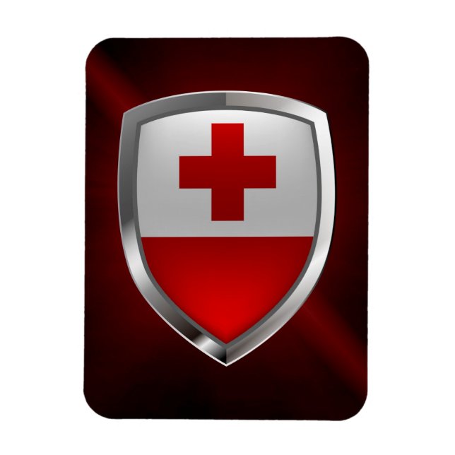 Ímã Emblema Metálico Tonga (Vertical)