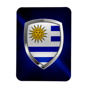 Ímã Emblema Metálico Uruguai