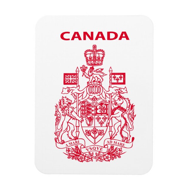 Ímã emblema nacional do Canadá (Vertical)