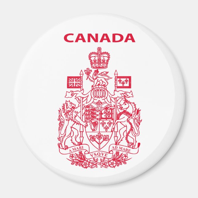 Imã emblema nacional do Canadá (Frente)