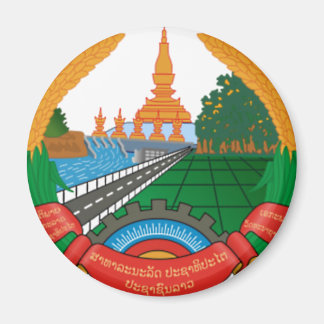 IMÃ EMBLEMA NACIONAL LAO - CRACHÁ LAO