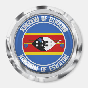 Imã Emblema Redondo da Suazilândia ( Eswatini )