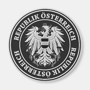Imã Emblema redondo de Áustria