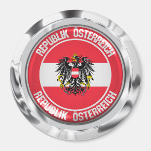 Imã Emblema redondo de Áustria