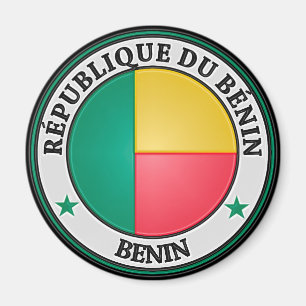 Imã Emblema redondo de Benin