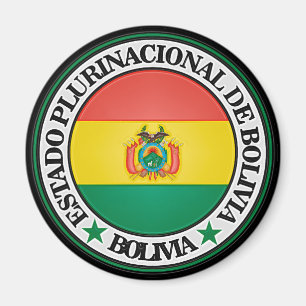 Imã Emblema redondo de Bolívia