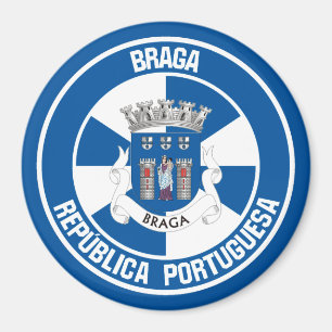 Imã Emblema redondo de Braga