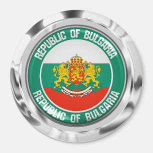 Imã Emblema redondo de Bulgária