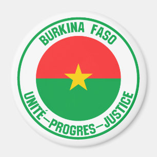 Imã Emblema redondo de Burkina Faso