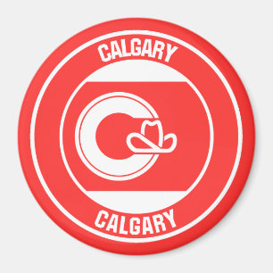 Imã Emblema redondo de Calgary Colômbia