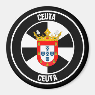 Imã Emblema Redondo de Ceuta