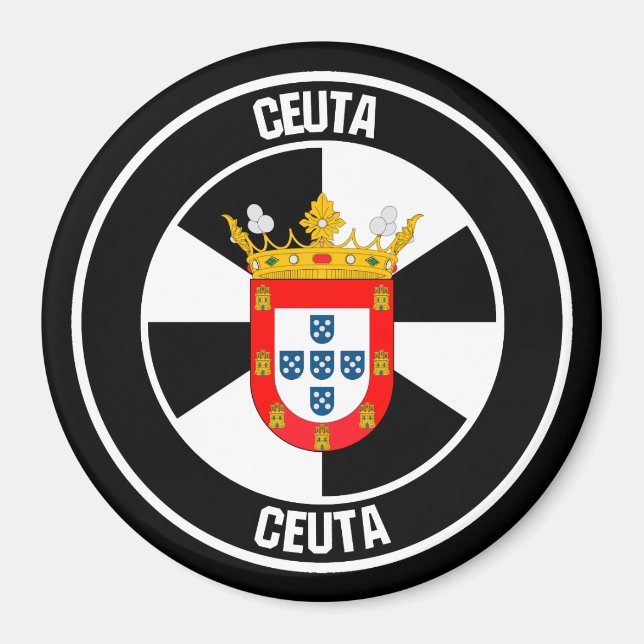 Imã Emblema Redondo de Ceuta (Frente)