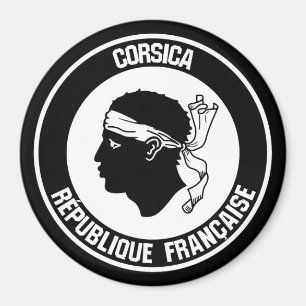 Imã Emblema redondo de Córsega