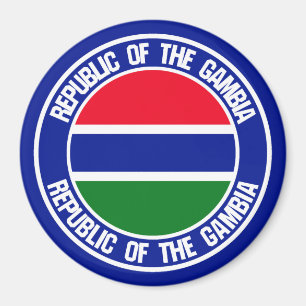 Imã Emblema redondo de Gambia
