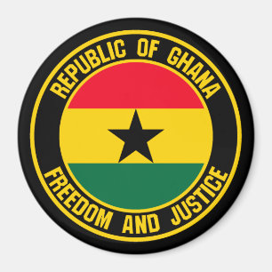 Imã Emblema redondo de Ghana