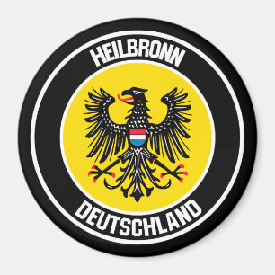 Imã Emblema redondo de Heilbronn