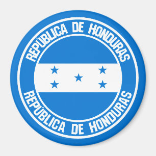 Imã Emblema redondo de Honduras