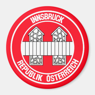 Imã Emblema redondo de Innsbruck