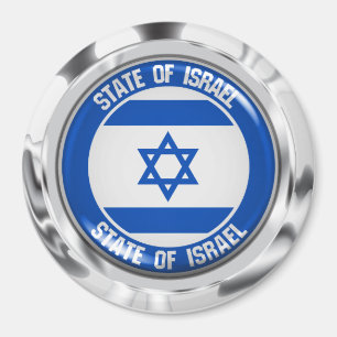 Imã Emblema redondo de Israel