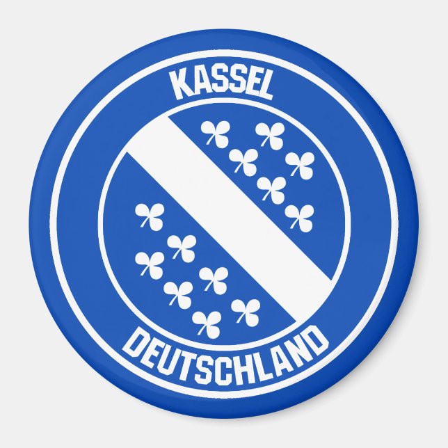 Imã Emblema Redondo de Kassel (Frente)