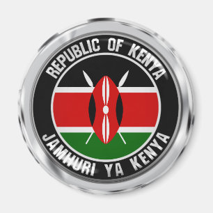 Imã Emblema redondo de Kenya