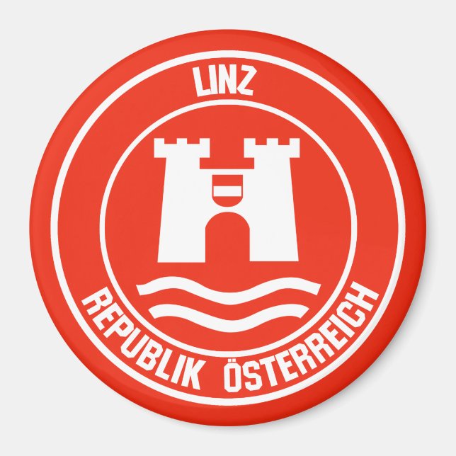 Imã Emblema Redondo de Linz (Frente)
