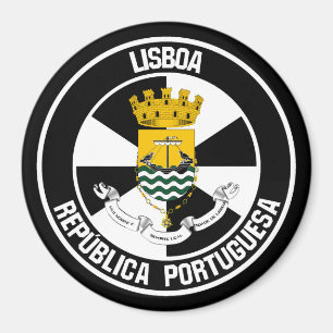 Imã Emblema Redondo de Lisboa