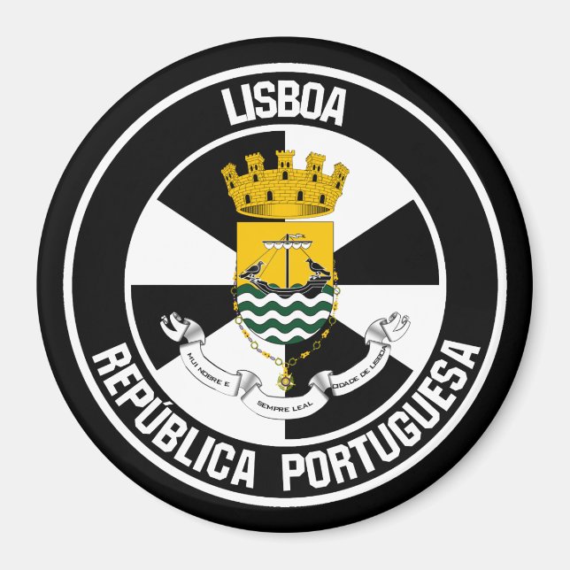 Imã Emblema Redondo de Lisboa (Frente)