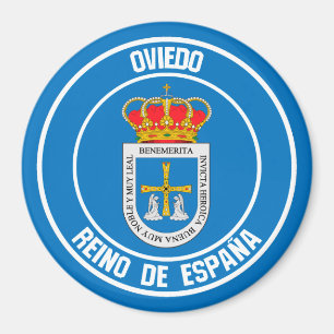 Imã Emblema Redondo de Oviedo