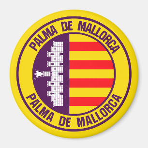 Imã Emblema redondo de Palma de Maiorca