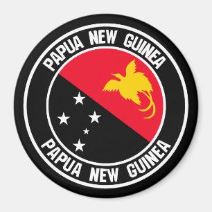 Imã Emblema redondo de Papuá-Nova Guiné
