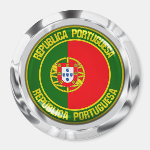 Imã Emblema redondo de Portugal