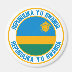 Imã Emblema redondo de Rwanda