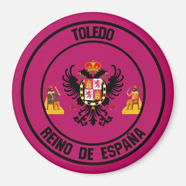 Imã Emblema Redondo de Toledo (Frente)