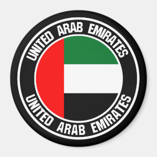 Imã Emblema redondo de United Arab Emirates