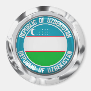 Imã Emblema redondo de Uzbekistan
