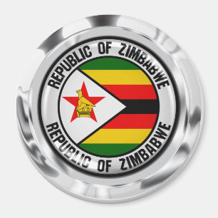 Imã Emblema redondo de Zimbabwe