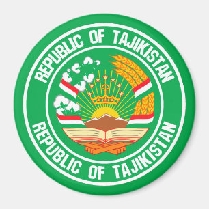 Imã Emblema Redondo do Tajiquistão