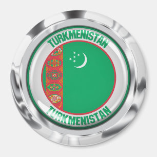 Imã Emblema Redondo do Turcomenistão