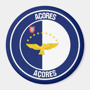 Imã Emblema Redondo dos Açores