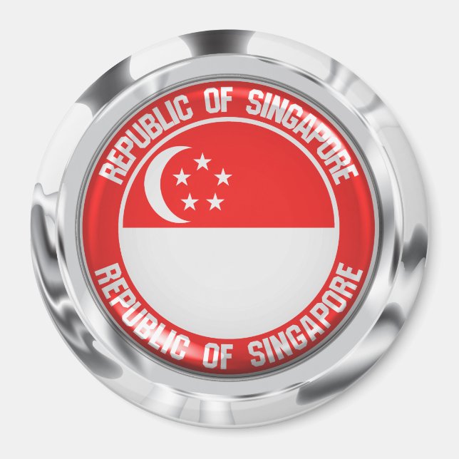 Imã Emblema Ronda de Singapura (Frente)