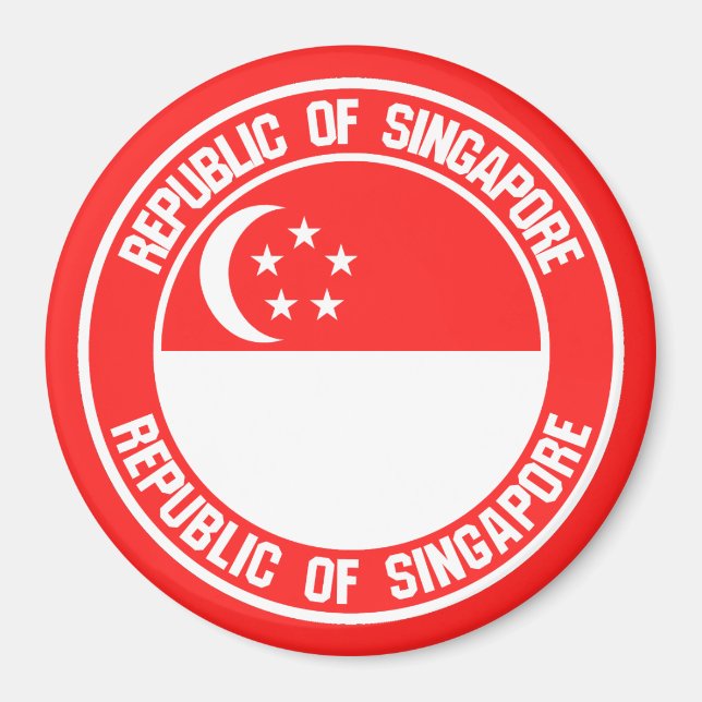 Imã Emblema Ronda de Singapura (Frente)