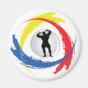 Imã Emblema Tricolor Bodybuilding