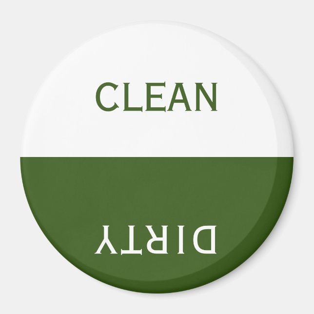 Imã Emerald Clean Dirty Dishwasher Sign Magnet (Frente)