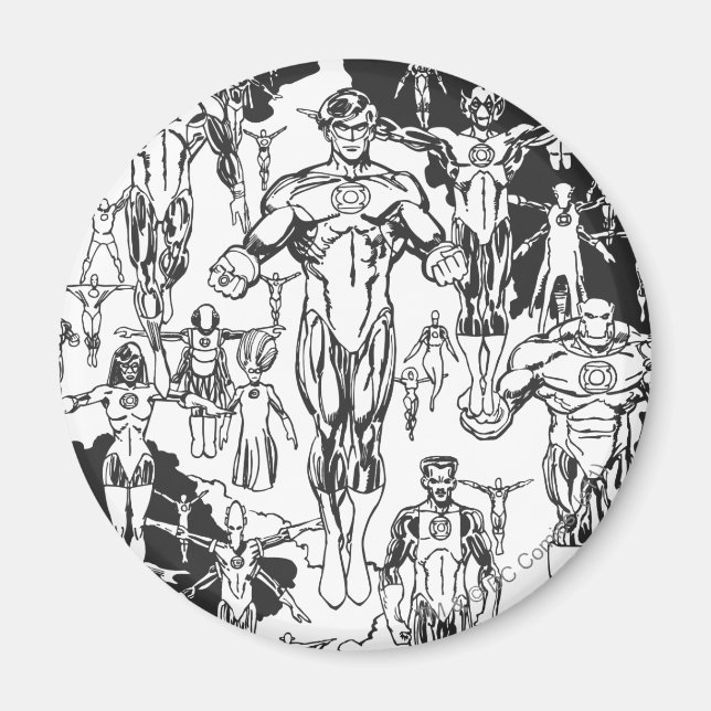 Imã Emerald Dawn Cobrir, preto e branco (Frente)