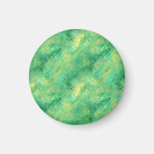 Imã Emerald Green Glassy Texture
