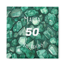 Emerald-Themed May Aniversário Personalizado