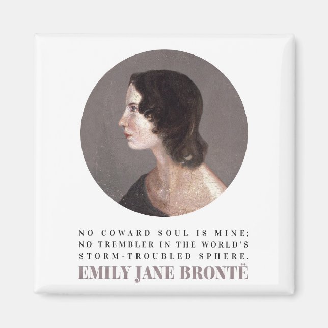 Imã Emily Bronte, Retrato e Citação - Sem Alma de Cowa (Frente)