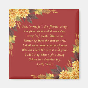 Imã Emily Bronte's Fall Leaves