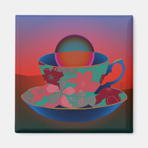 Imã Emily Poetry Sunset Magnet